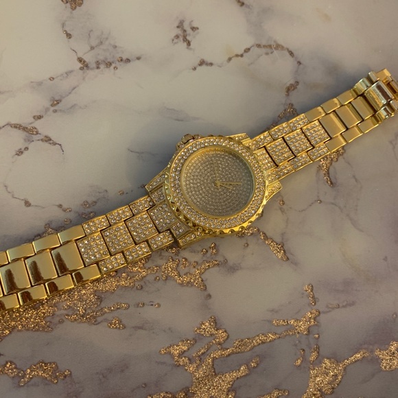 Class A Collection Other - Gold & Diamond style watch unisex hip hop fashion